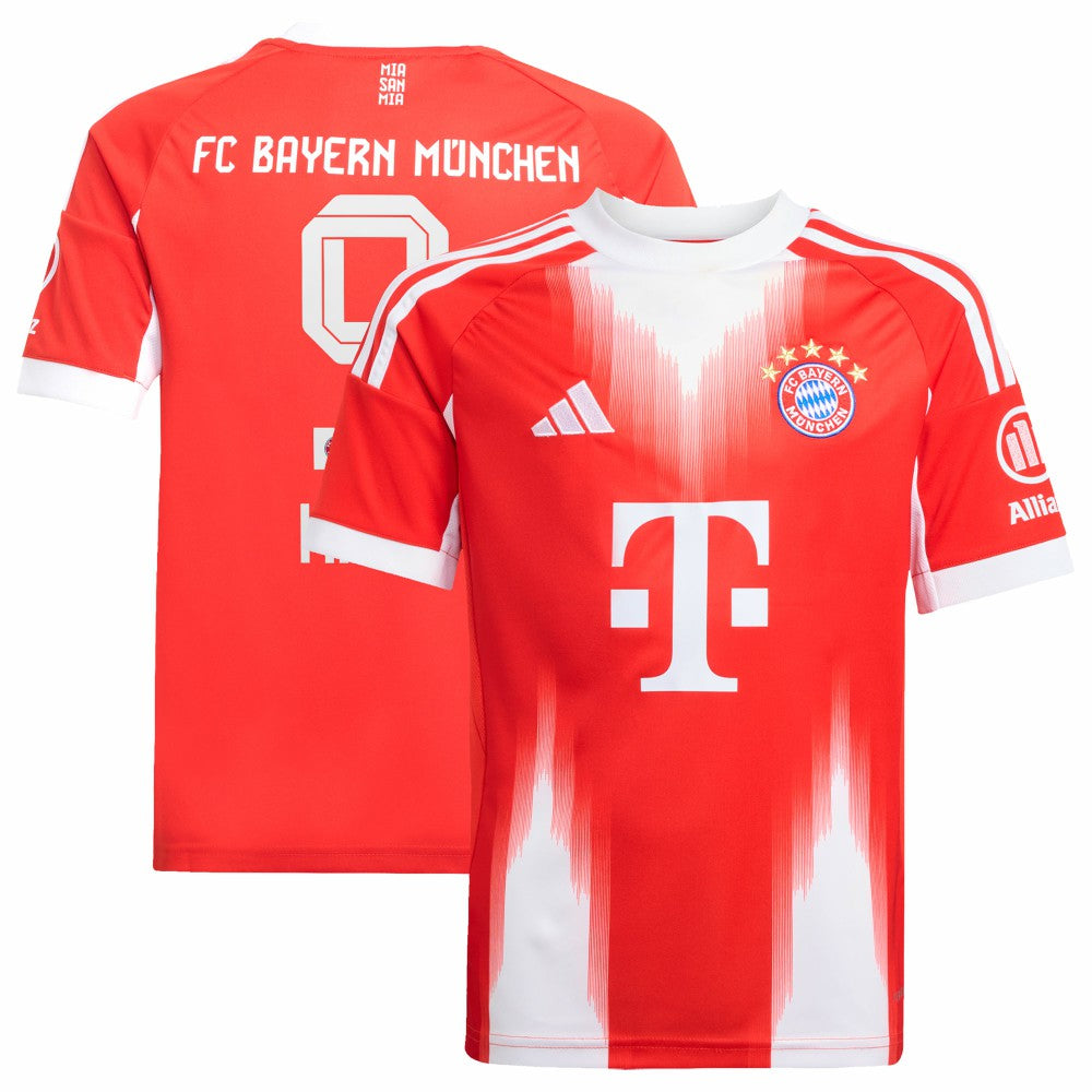 Harry Kane Bayern Munich Youth 2025/26 Home Replica Jersey Red - Adidas