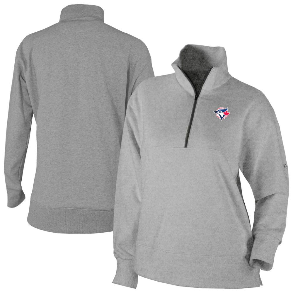 Toronto Blue Jays Columbia Women's Birchwood Hills Quarter-Zip Pullover | MLB For sale