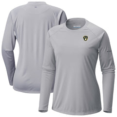 Milwaukee Brewers Columbia Tidal Tee II Long Sleeve T-Shirt | MLB Sale