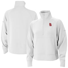 St. Louis Cardinals Columbia Women's Wickhams Hills Raglan Omni-Wick Quarter-Zip Pullover | MLB Discount