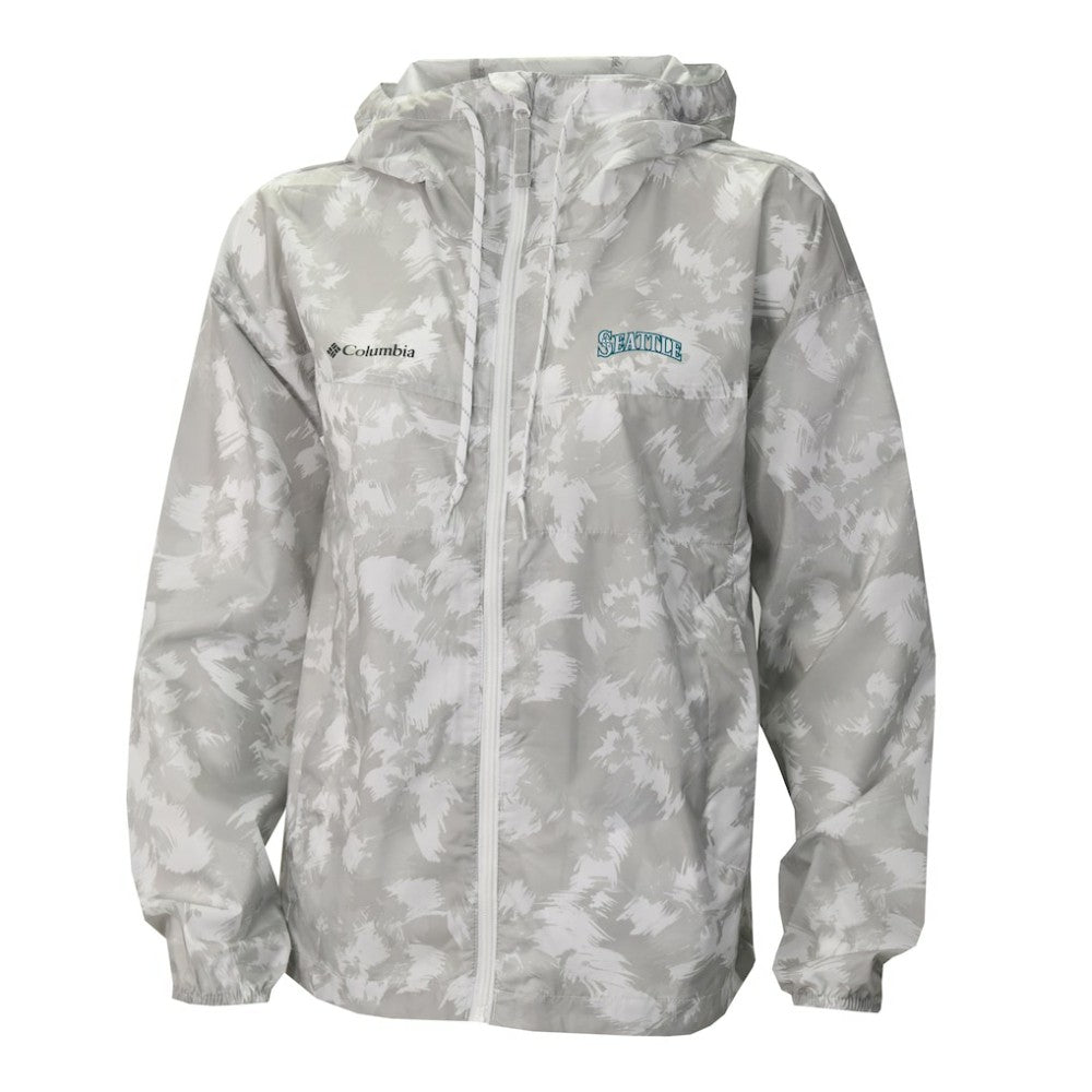 Seattle Mariners Columbia Women's Flash Challenger Full-Zip Hoodie Windbreaker Jacket | MLB Sale