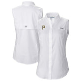 Pittsburgh Pirates Columbia Women's Tamiami Sleeveless Shirt | MLB New