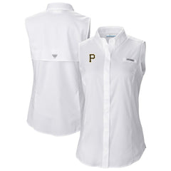 Pittsburgh Pirates Columbia Women's Tamiami Sleeveless Shirt | MLB New