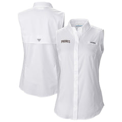 San Diego Padres Columbia Women's Tamiami Sleeveless Shirt | MLB Outlet