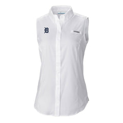 Detroit Tigers Columbia Women's Tamiami Sleeveless Shirt | MLB New