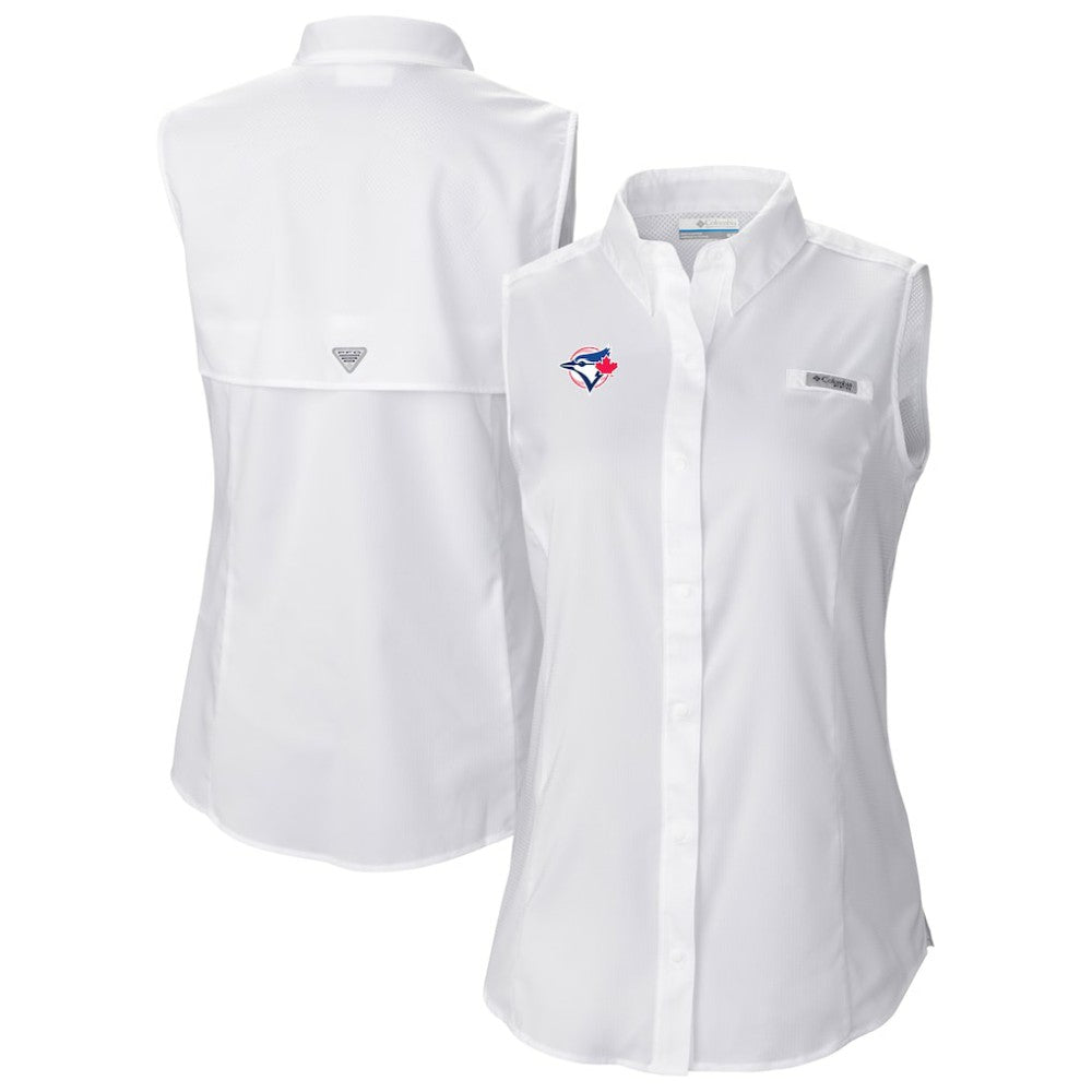 Toronto Blue Jays Columbia Women's Tamiami Sleeveless Shirt | MLB US
