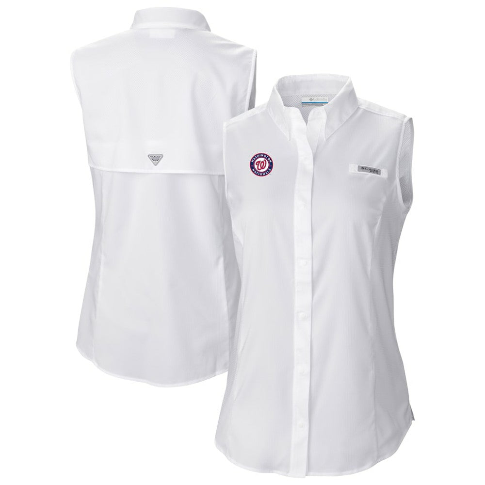 Washington Nationals Columbia Women's Tamiami Sleeveless Shirt | MLB Online