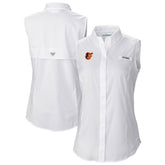 Baltimore Orioles Columbia Women's Tamiami Sleeveless Shirt | MLB New