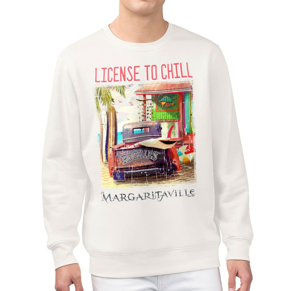 Colorado Rockies Margaritaville License to Chill Fleece Sweatshirt | MLB Shop