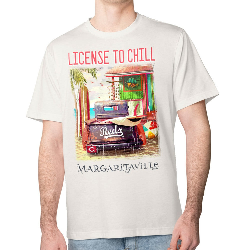 Cincinnati Reds Margaritaville License to Chill T-Shirt | MLB Discount