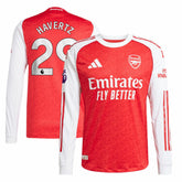 Kai Havertz Arsenal 2025/26 Home Long Sleeve Player Jersey Red - Adidas
