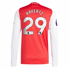 Kai Havertz Arsenal 2025/26 Home Long Sleeve Player Jersey Red - Adidas