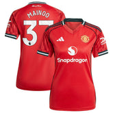 Kobbie Mainoo Manchester United Women's Home 2025/26 Replica Player Jersey Red - Adidas