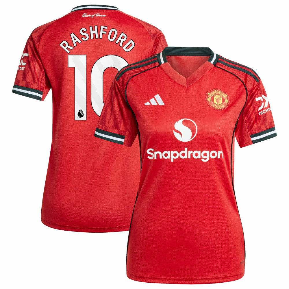 Marcus Rashford Manchester United Women's Home 2025/26 Replica Player Jersey Red - Adidas