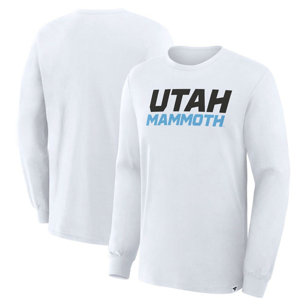 Utah Mammoth Fanatics Wordmark Legacy Long Sleeve T-Shirt Online