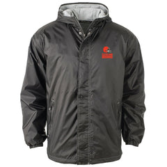 Cleveland Browns Dunbrooke Big & Tall Logo Legacy Stadium Full-Zip Hooded Jacket