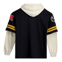Pittsburgh Steelers 47 brand '47 Big & Tall Split Zone Cornerback V-Neck Hoodie
