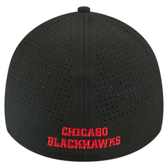 Chicago Blackhawks New Era 39THIRTY A-Frame Perforated Flex Hat Outlet
