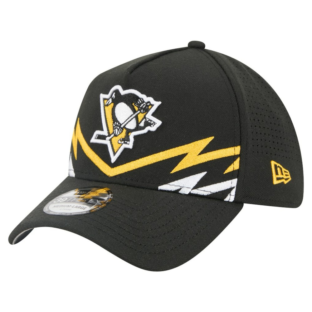 Pittsburgh Penguins New Era 39THIRTY A-Frame Perforated Flex Hat Discount