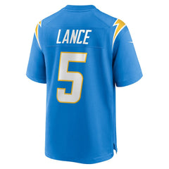 Los Angeles Chargers Nike Trey Lance Team Game Jersey