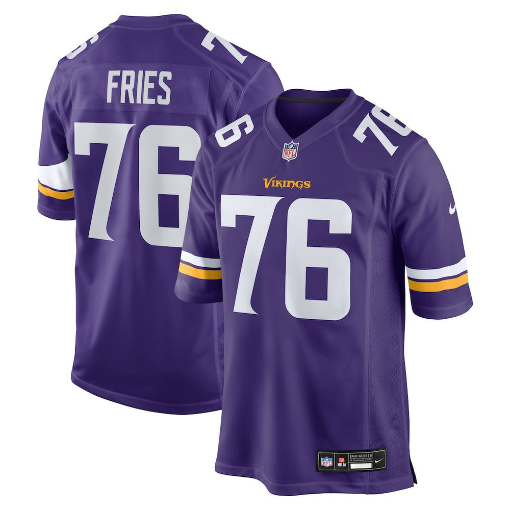 Minnesota Vikings Nike Will Fries Team Game Jersey
