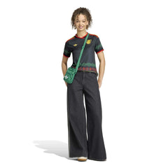 Jamaica National Team Women's 2026 Away Replica Jersey Black - Adidas