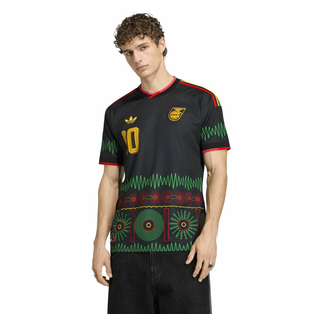 Bob Marley Jamaica National Team 2026 Away Replica Jersey Black - Adidas