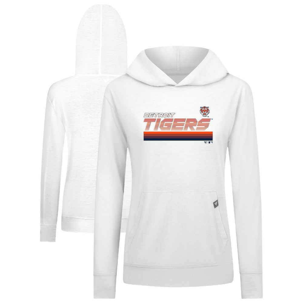 Detroit Tigers Levelwear Women's Relay Breaker Pullover Hoodie | MLB Discount