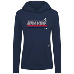 Atlanta Braves Levelwear Women's Relay Breaker Pullover Hoodie | MLB New