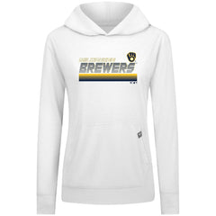 Milwaukee Brewers Levelwear Women's Relay Breaker Pullover Hoodie | MLB Shop