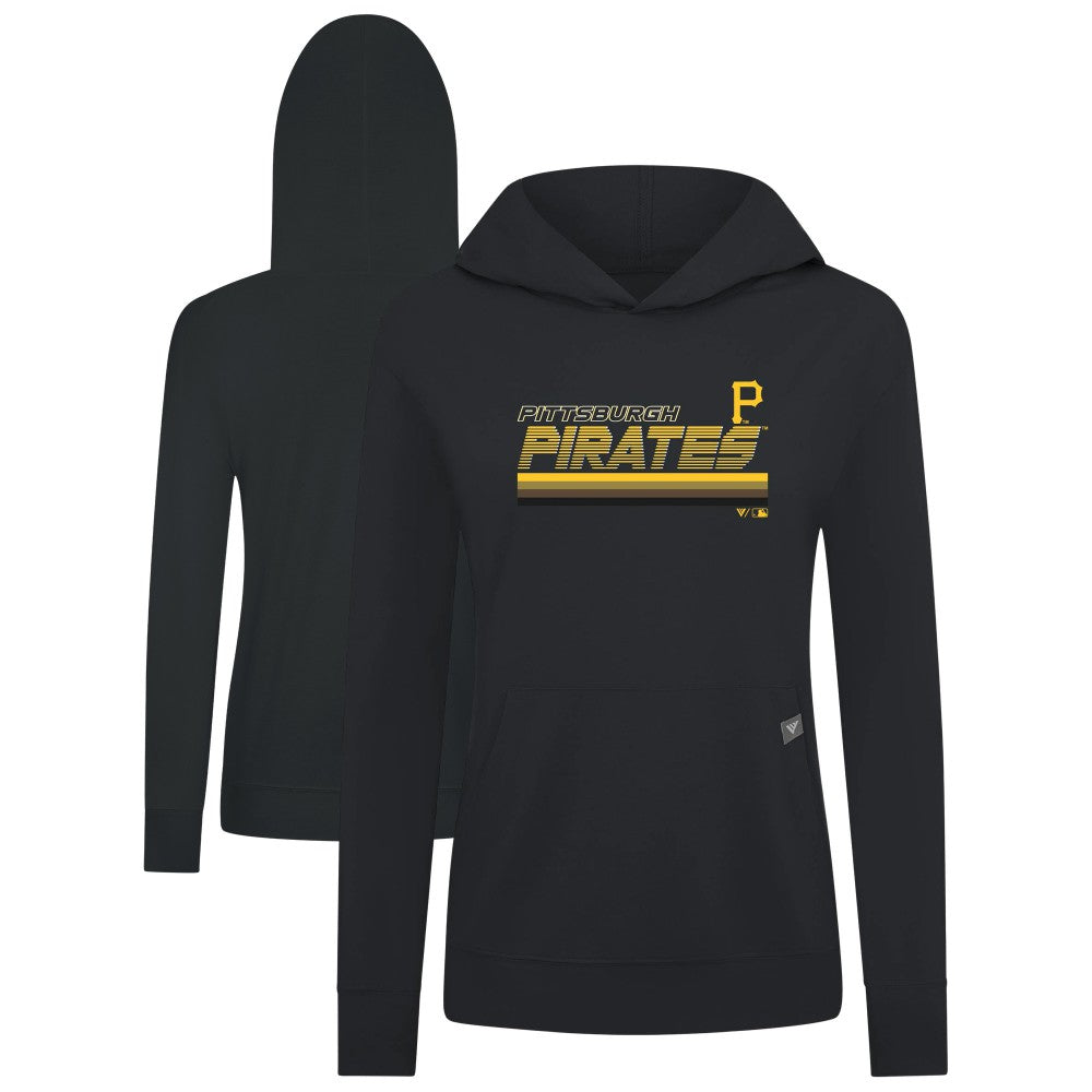 Pittsburgh Pirates Levelwear Women's Relay Breaker Pullover Hoodie | MLB Discount