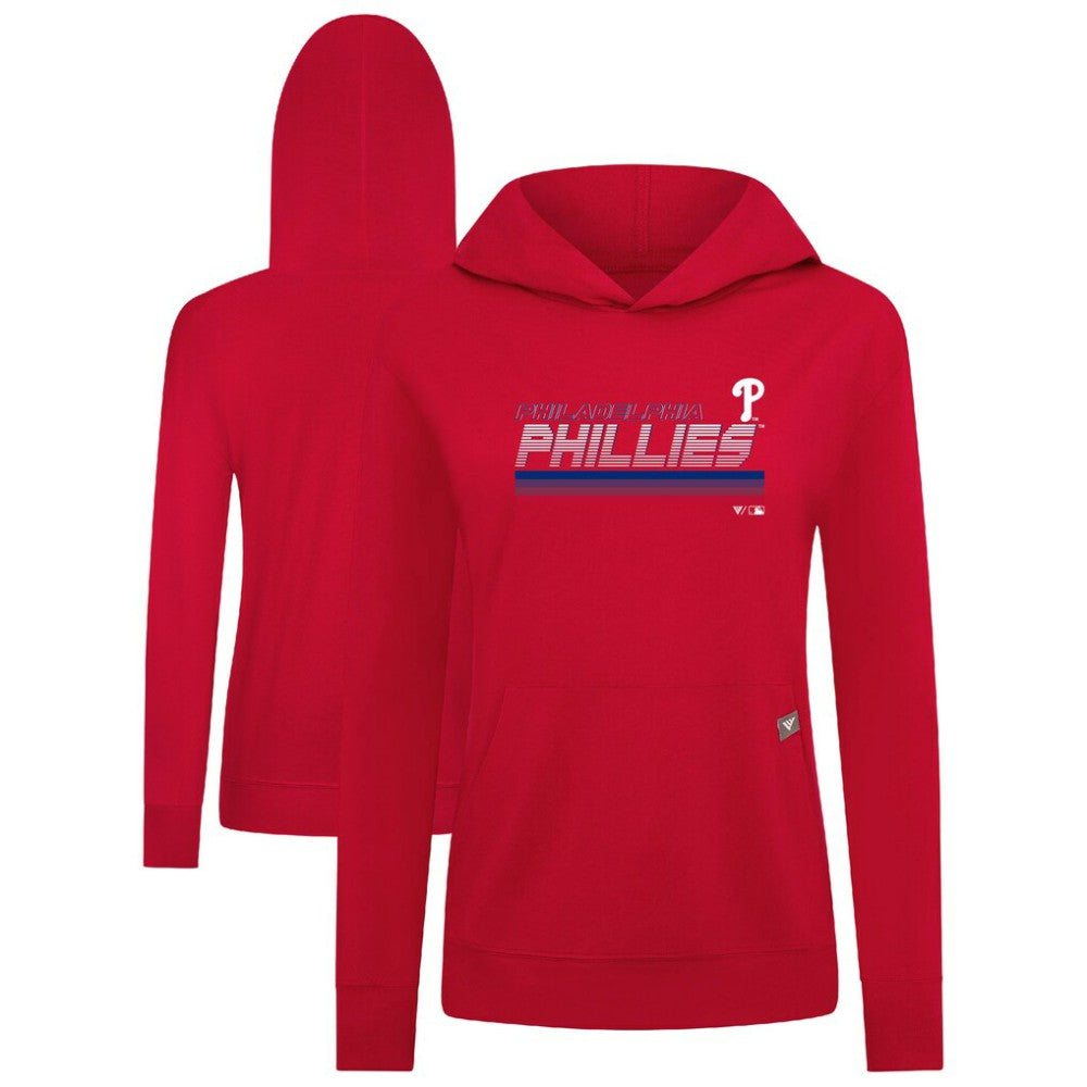 Philadelphia Phillies Levelwear Women's Relay Breaker Pullover Hoodie | MLB Sale