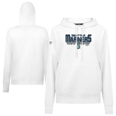 Seattle Mariners Levelwear Women's Adorn Retro 3D Pullover Hoodie | MLB Discount