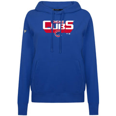 Chicago Cubs Levelwear Women's Adorn Retro 3D Pullover Hoodie | MLB New