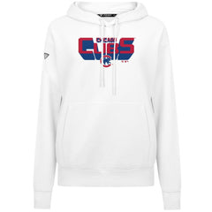 Chicago Cubs Levelwear Women's Adorn Retro 3D Pullover Hoodie | MLB Shop