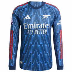 Arsenal 2025/26 Away Long Sleeve Jersey with Patch Blue - Adidas