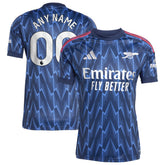 Arsenal 2025/26 Away Replica Custom Jersey Blue - Adidas