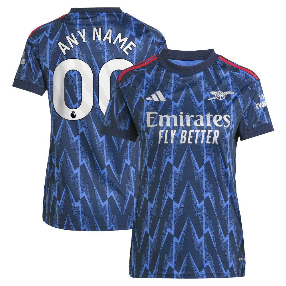 Arsenal Women's 2025/26 Away Replica Custom Jersey Blue - Adidas