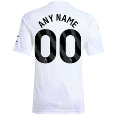 Manchester United Youth 2025/26 Away Replica Custom Jersey White - Adidas