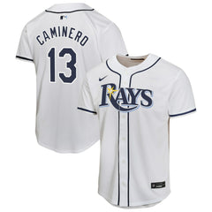 Junior Caminero Tampa Bay Rays Nike Youth Home Player Game Jersey | MLB Outlet
