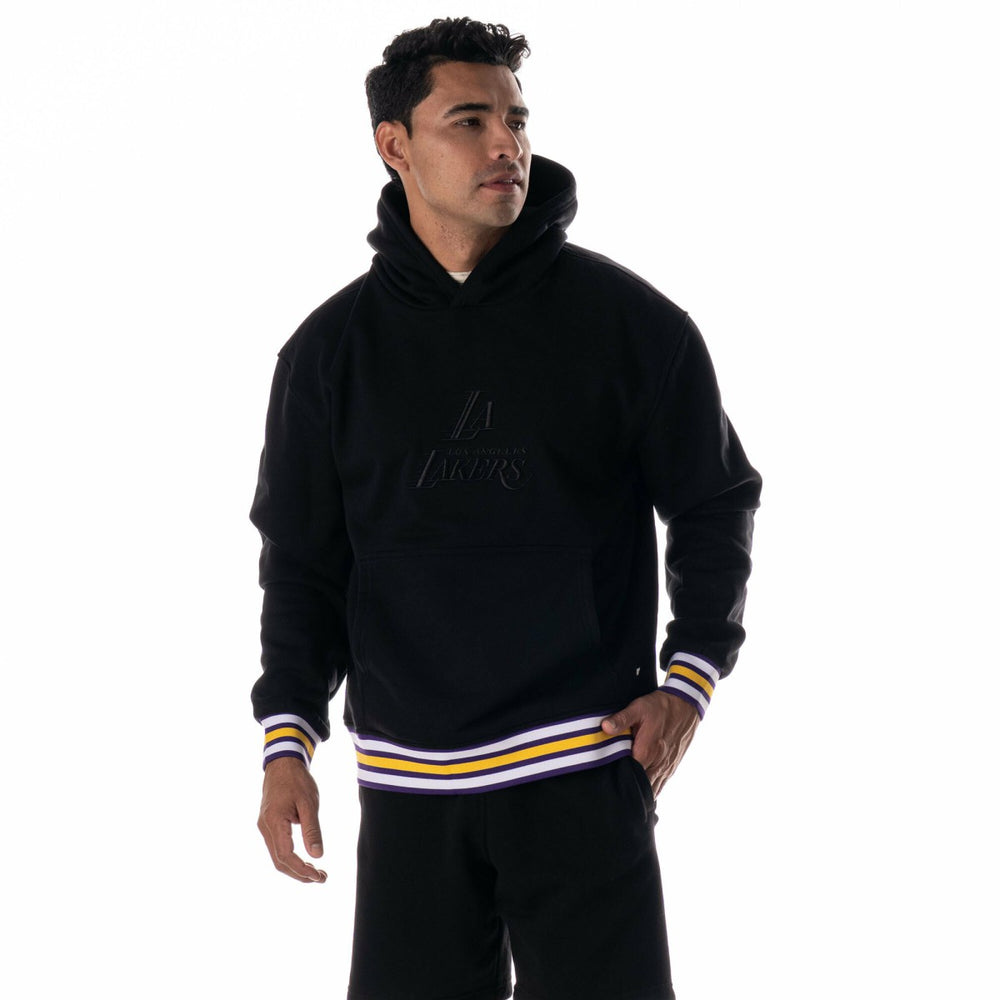 Los Angeles Lakers The Wild Collective Unisex Custom Rib Tonal Premium Hoodie Outlet