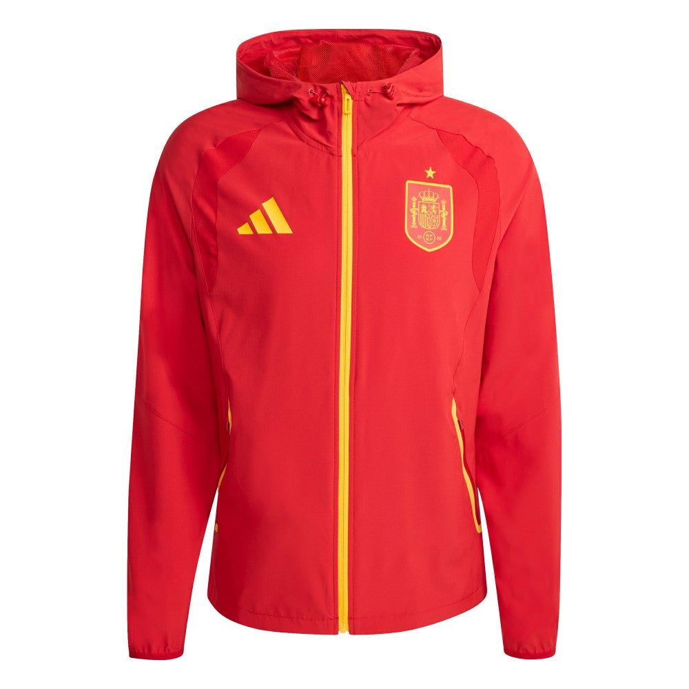 Spain National Team FIFA x World Cup 2026 Full-Zip Travel Windbreaker Jacket Red - Adidas