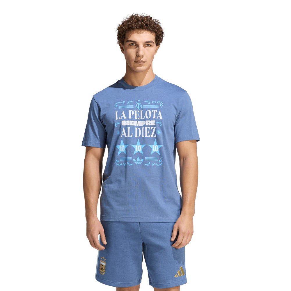 Argentina National Team FIFA x World Cup 2022 Winners Amply T-Shirt Blue - Adidas