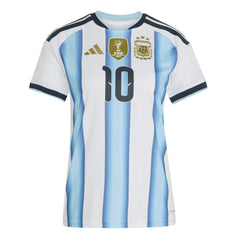 Lionel Messi Argentina National Team Women's FIFA x World Cup 2026 Home Replica Jersey White - Adidas