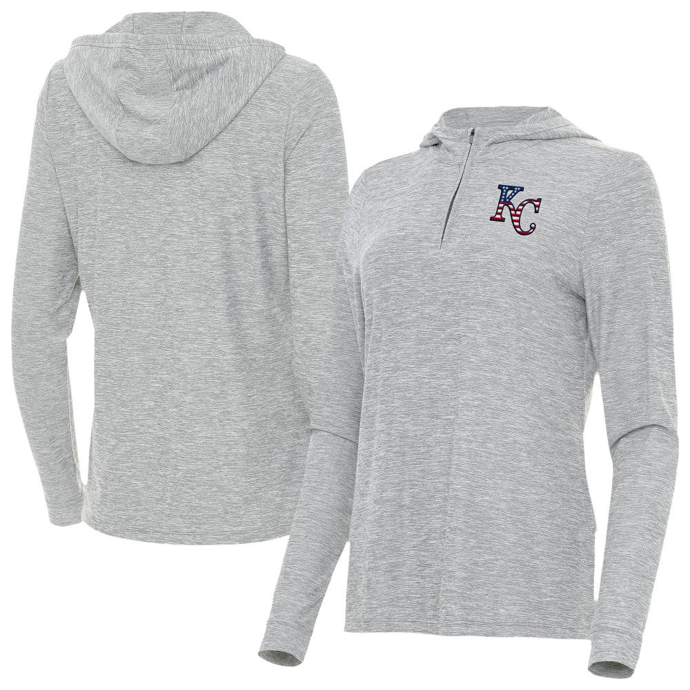 Kansas City Royals Antigua Women's Daybreak Quarter-Zip Hoodie | MLB New