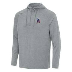 Detroit Tigers Antigua Spikes Stars and Stripes Team Logo Quarter-Zip Pullover Hoodie | MLB US