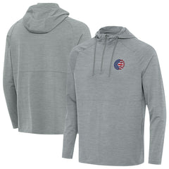 Chicago Cubs Antigua Spikes Stars and Stripes Team Logo Quarter-Zip Pullover Hoodie | MLB For sale