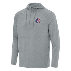 Chicago Cubs Antigua Spikes Stars and Stripes Team Logo Quarter-Zip Pullover Hoodie | MLB For sale