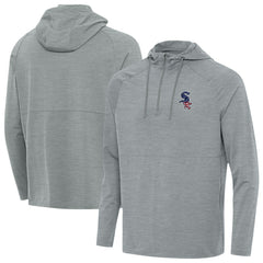 Chicago White Sox Antigua Spikes Stars and Stripes Team Logo Quarter-Zip Pullover Hoodie | MLB New
