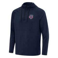 Minnesota Twins Antigua Spikes Stars and Stripes Team Logo Quarter-Zip Pullover Hoodie | MLB Sale